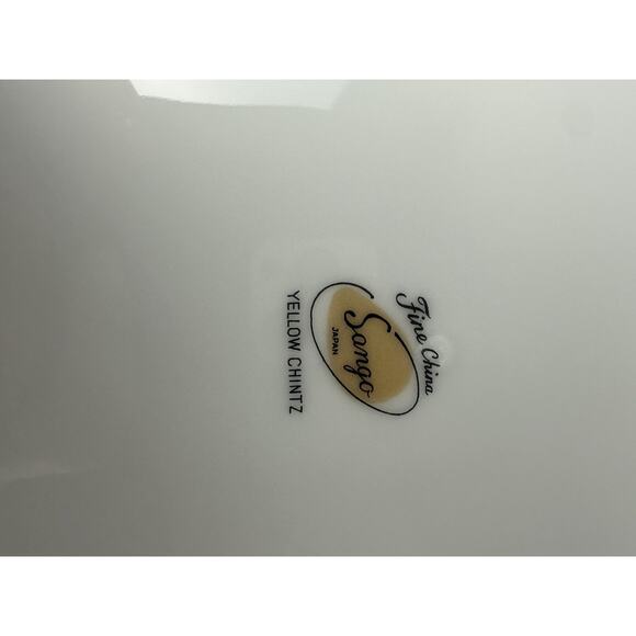 Sango Cotillion Yellow Rose Gold Trim Dinnerware - Picture 6 of 6